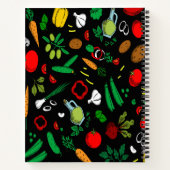 野菜カラフルアイコン手帳 ノートブック (裏面)