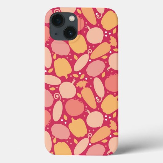 野菜カラフル模様 Case-Mate iPhoneケース (裏面)