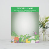 野菜カラフル類|食料品店 レターヘッド (スタンド正面)