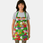 野菜カラフル、私は料理キッズが大好き エプロン (インサイチュ)