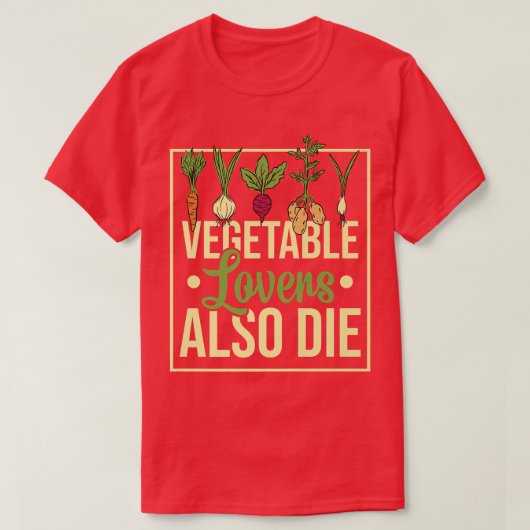 野菜ガーデンガーデニングベジタリアンプラ Tシャツ (デザイン正面)