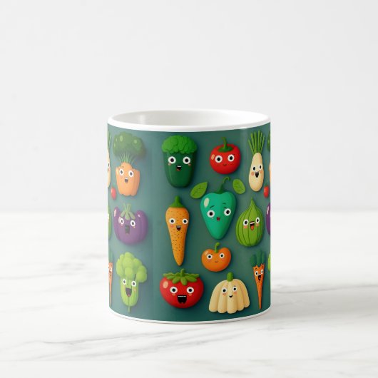 野菜キャラクター野菜オニオンクリップ コーヒーマグカップ (中央)