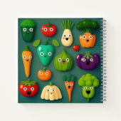 野菜キャラクター野菜オニオンクリップ ノートブック (裏面)