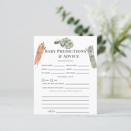 野菜グリーンベビー予測とアドバイス (スタンド正面)