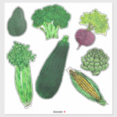 野菜グループ#1 シール (シート)