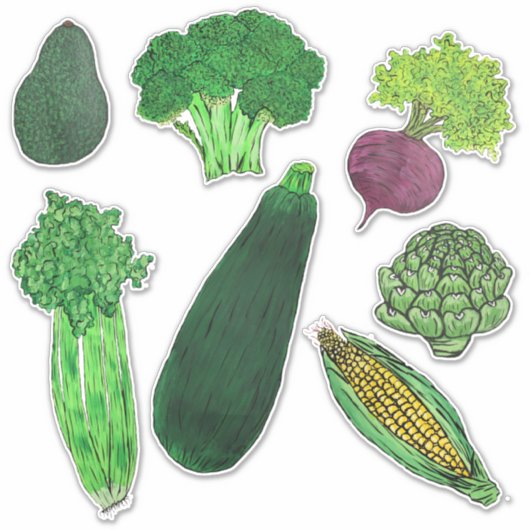 野菜グループ#1 シール (正面)