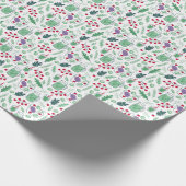 野菜サラダパターン(名前はグリーン) ラッピングペーパー (角)
