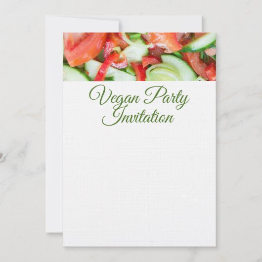 野菜サラダ 招待状 (正面)