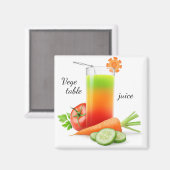 野菜ジュースを混ぜた物 マグネット (正面/裏面)