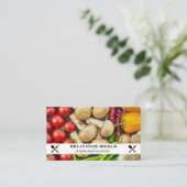 野菜スパイス | フードパターン名刺 名刺 (スタンド正面)