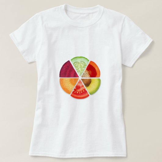野菜スライス Tシャツ (デザイン正面)