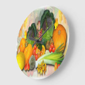 野菜ディスプレイ~装飾時計 ラージ壁時計 (傾斜)