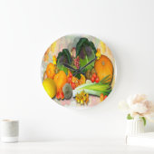 野菜ディスプレイ~装飾時計 ラージ壁時計 (ホーム)