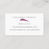 野菜トリオの名刺 名刺 (裏面)