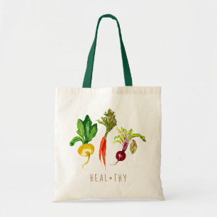 野菜トリオのHeal*thyのトートバック トートバッグ