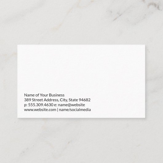 野菜ハーブ | 料理 名刺 (裏面)