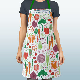 野菜パタパーソナライズされたーン エプロン