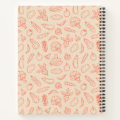 野菜パターンギフトリスト ノートブック (裏面)