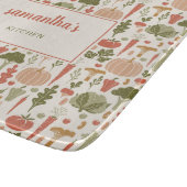 野菜パターンベジタリアンパーソナライズされた名 カッティングボード (角)