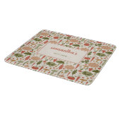 野菜パターンベジタリアンパーソナライズされた名 カッティングボード (角)