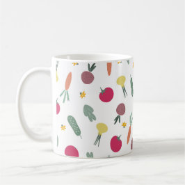 野菜パターン コーヒーマグカップ