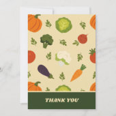 野菜パターン サンキューカード (正面)