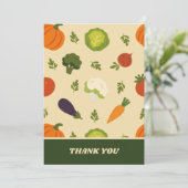 野菜パターン サンキューカード (スタンド正面)