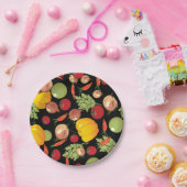 野菜パターン ペーパープレート (パーティー)