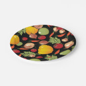 野菜パターン ペーパープレート (アングル)