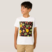野菜パターン Tシャツ (正面フル)