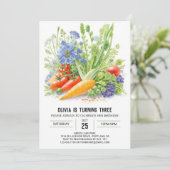 野菜パッチアドベンチャー誕生日 招待状 (スタンド正面)