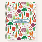 野菜パーソナライズされたレシピ ノートブック (正面)