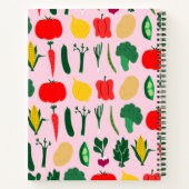 野菜パーソナライズされた手帳 ノートブック (裏面)