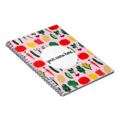 野菜パーソナライズされた料理本 ノートブック (右側)