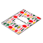 野菜パーソナライズされた料理本 ノートブック (左側)