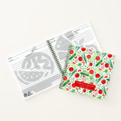 野菜パーソナライズされた柄レシピ手帳 ノートブック (内部)