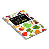 野菜パーソナライズされた継ぎ目のないビーガンパターン ノートブック (右側)