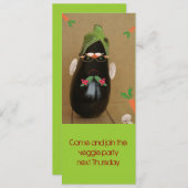 野菜パーティー 招待状 (正面/裏面)