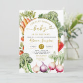 野菜ファーマーズマーケットベビーシャワー 招待状 (スタンド正面)