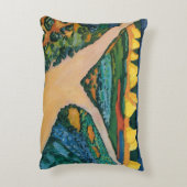 野菜フィールドバイ威厳があるマッケ、ヴィンテージファインアート アクセントクッション (裏面(縦))