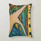 野菜フィールドバイ威厳があるマッケ、ヴィンテージファインアート アクセントクッション (正面(垂直))