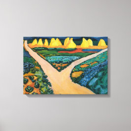 野菜フィールドバイ威厳があるマッケ、ヴィンテージファインアート キャンバスプリント