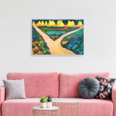 野菜フィールドバイ威厳があるマッケ、ヴィンテージファインアート キャンバスプリント (インサイチュ (リビング))