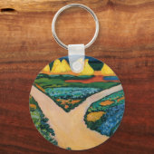 野菜フィールドバイ威厳があるマッケ、ヴィンテージファインアート キーホルダー (正面)