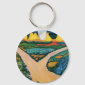 野菜フィールドバイ威厳があるマッケ、ヴィンテージファインアート キーホルダー (裏面)