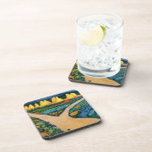 野菜フィールドバイ威厳があるマッケ、ヴィンテージファインアート コースター (右側)