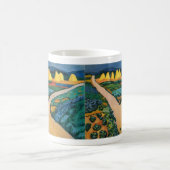 野菜フィールドバイ威厳があるマッケ、ヴィンテージファインアート コーヒーマグカップ (中央)