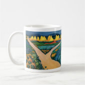 野菜フィールドバイ威厳があるマッケ、ヴィンテージファインアート コーヒーマグカップ (左)