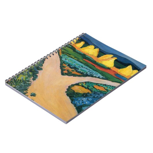 野菜フィールドバイ威厳があるマッケ、ヴィンテージファインアート ノートブック (左側)