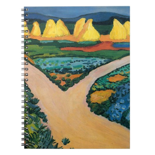 野菜フィールドバイ威厳があるマッケ、ヴィンテージファインアート ノートブック (正面)